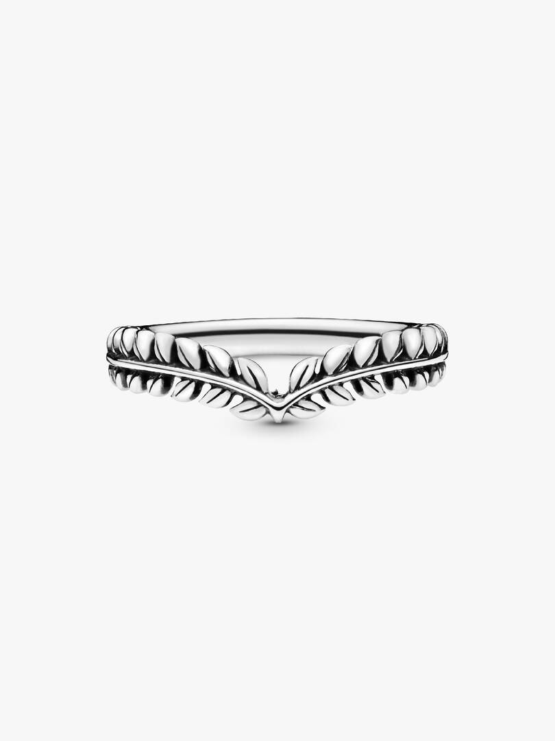 Wheat Grains Wishbone Ring Sterling silver