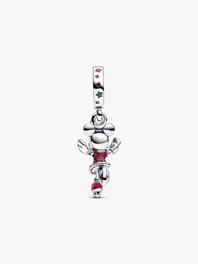Minnie Mouse Ice Skating Dangle Charm Sterling silver
