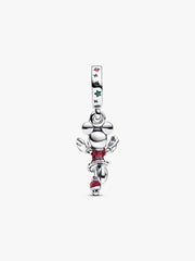 Minnie Mouse Ice Skating Dangle Charm Sterling silver