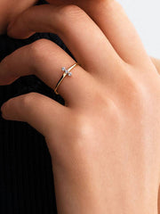 Pandora Era Lab-Grown Diamond Trio Ring 0.07 ct TW, 14k gold