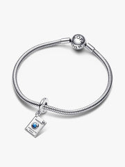 Openable Passport Dangle Charm Sterling silver