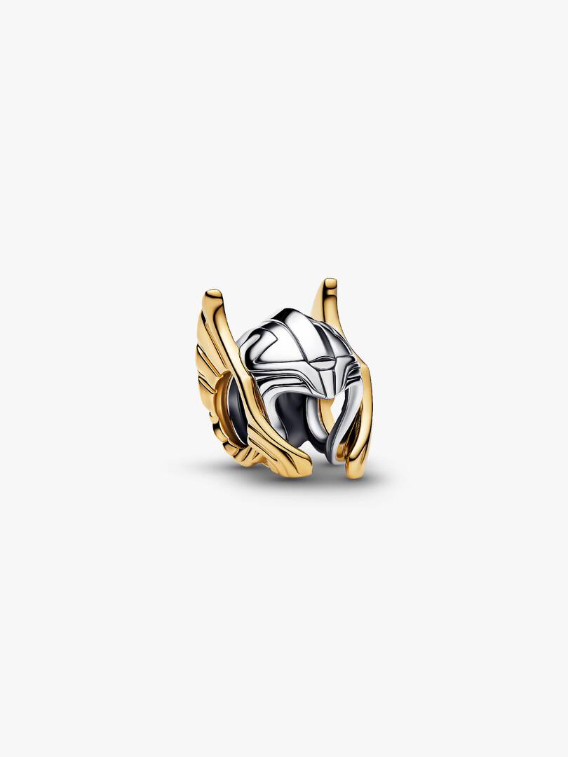 Marvel Thor Helmet Charm Sterling silver, 14k gold plating