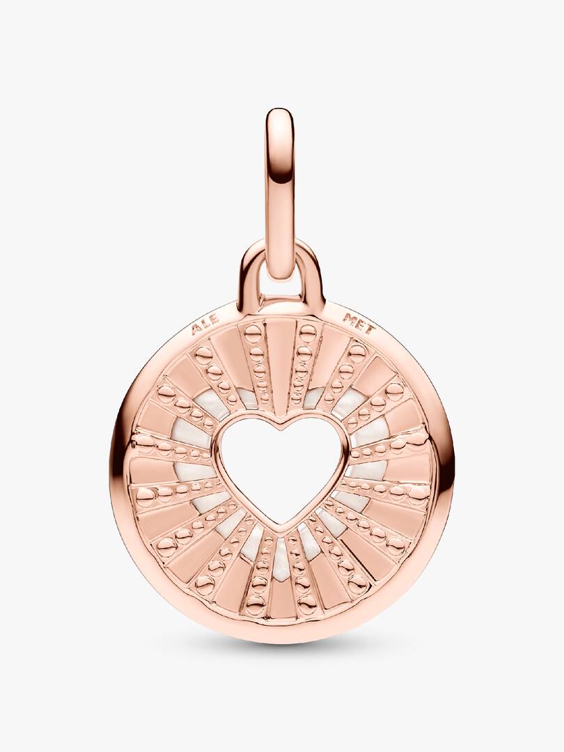FINAL SALE - Pandora ME Hearts Medallion Charm 14k rose gold plating
