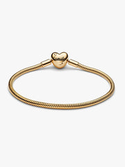 Family Tree Heart Clasp Snake Chain Bracelet 14k gold plating