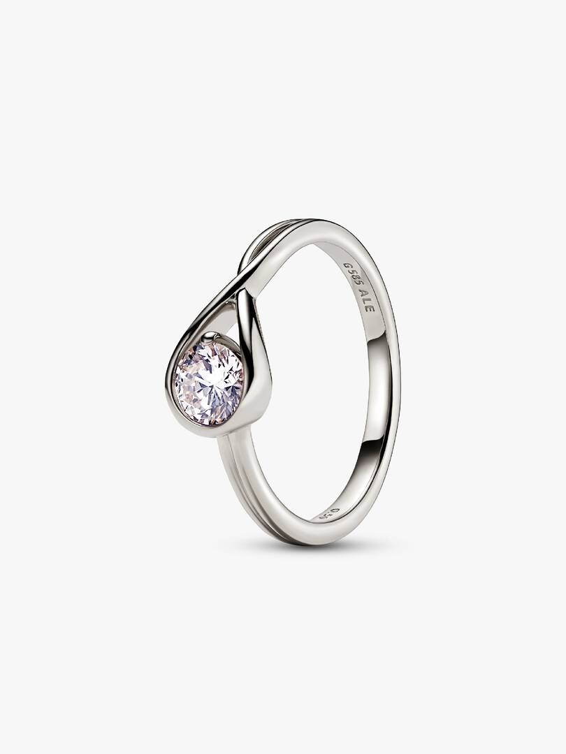 Pandora Infinite 14k White Gold Lab-grown Diamond Ring 0.50 ct TW, 14k white gold