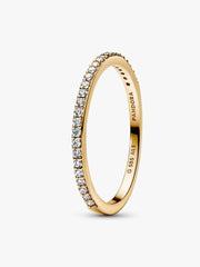 Pandora Era 14k Gold Lab-grown Diamond Half Eternity Pavé Band Ring 0.11 ct TW, 14k gold