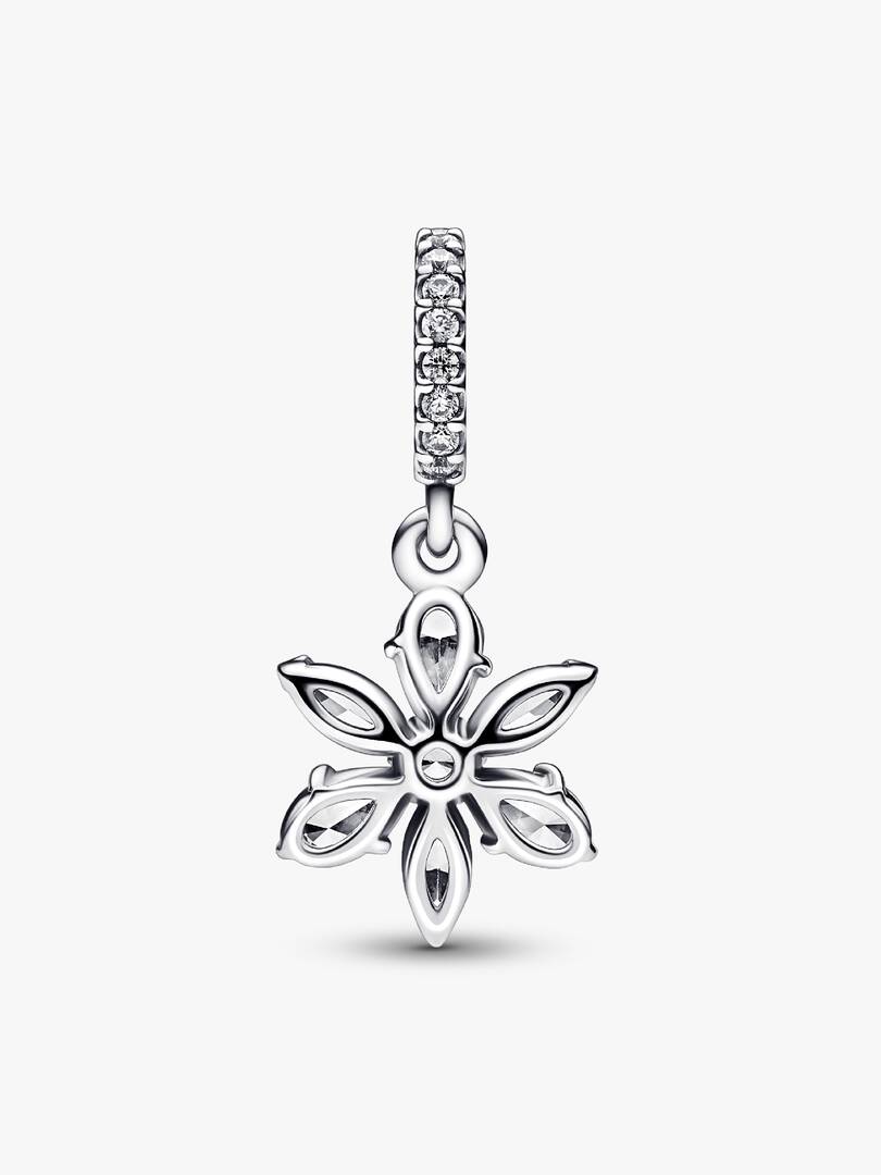 Sparkling Herbarium Cluster Dangle Charm Sterling silver