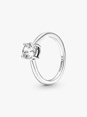 FINAL SALE - Sparkling Solitaire Ring Sterling silver