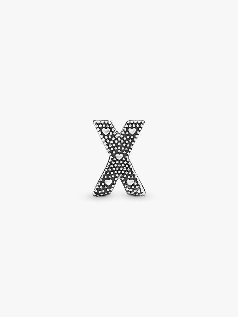 Letter X Alphabet Charm Sterling silver