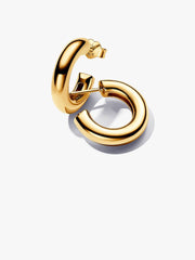 Round Open Hoop Earrings 14k gold plating