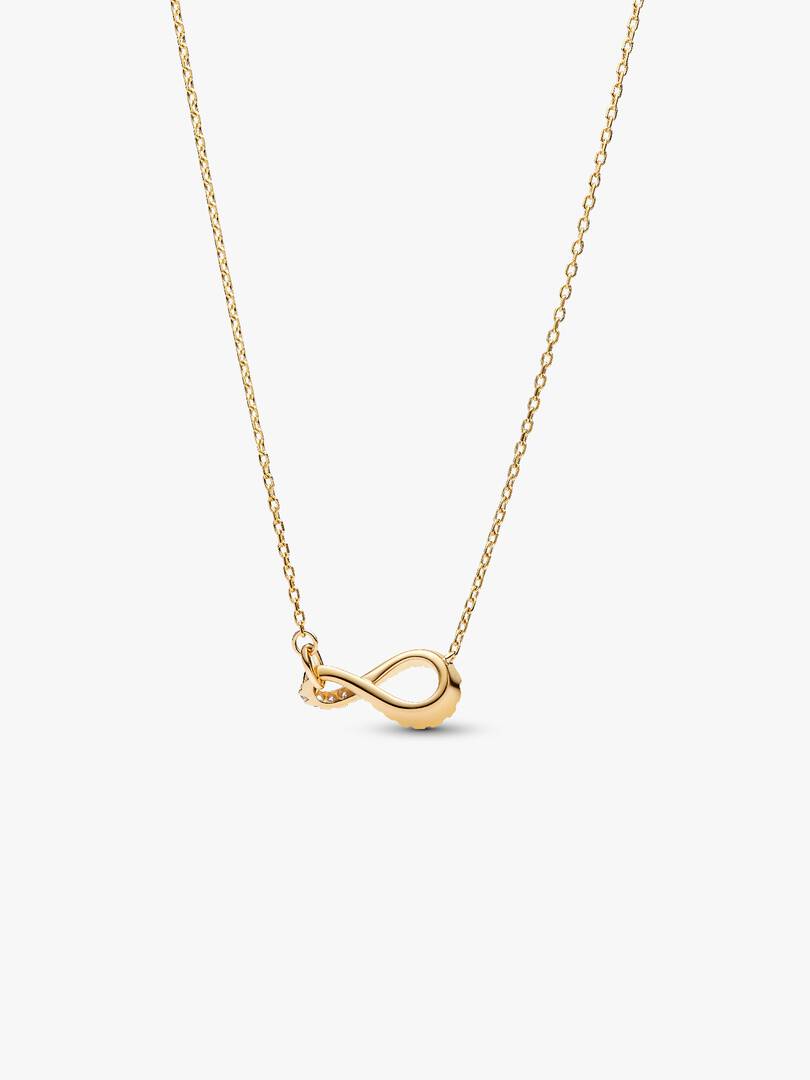 Pandora Infinite Lab-grown Diamond Pavé Pendant Necklace 0.11 ct TW, 14k gold