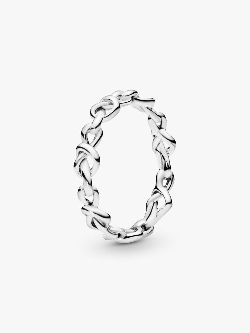 Knotted Hearts Ring Sterling silver