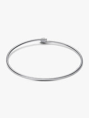FINAL SALE - Pandora Nova Sterling Silver Lab-grown Diamond Open Bangle 0.25 ct TW, Sterling silver