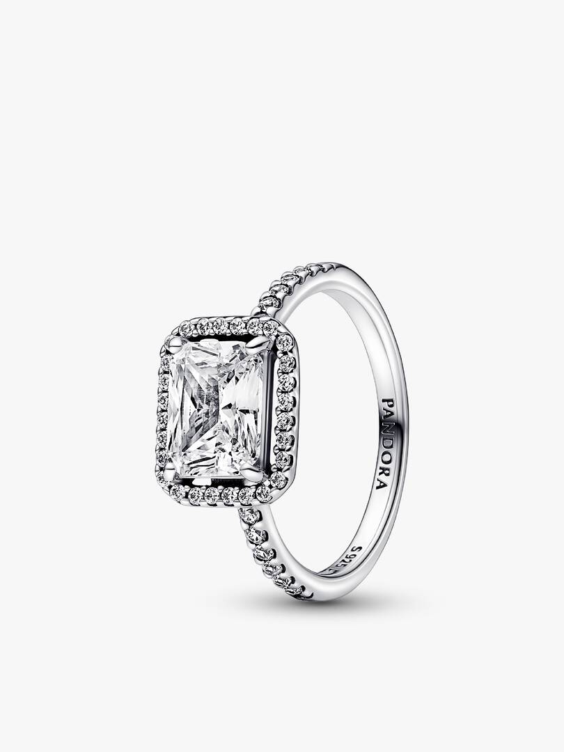 Sparkling Halo Ring Set 2 Quantity