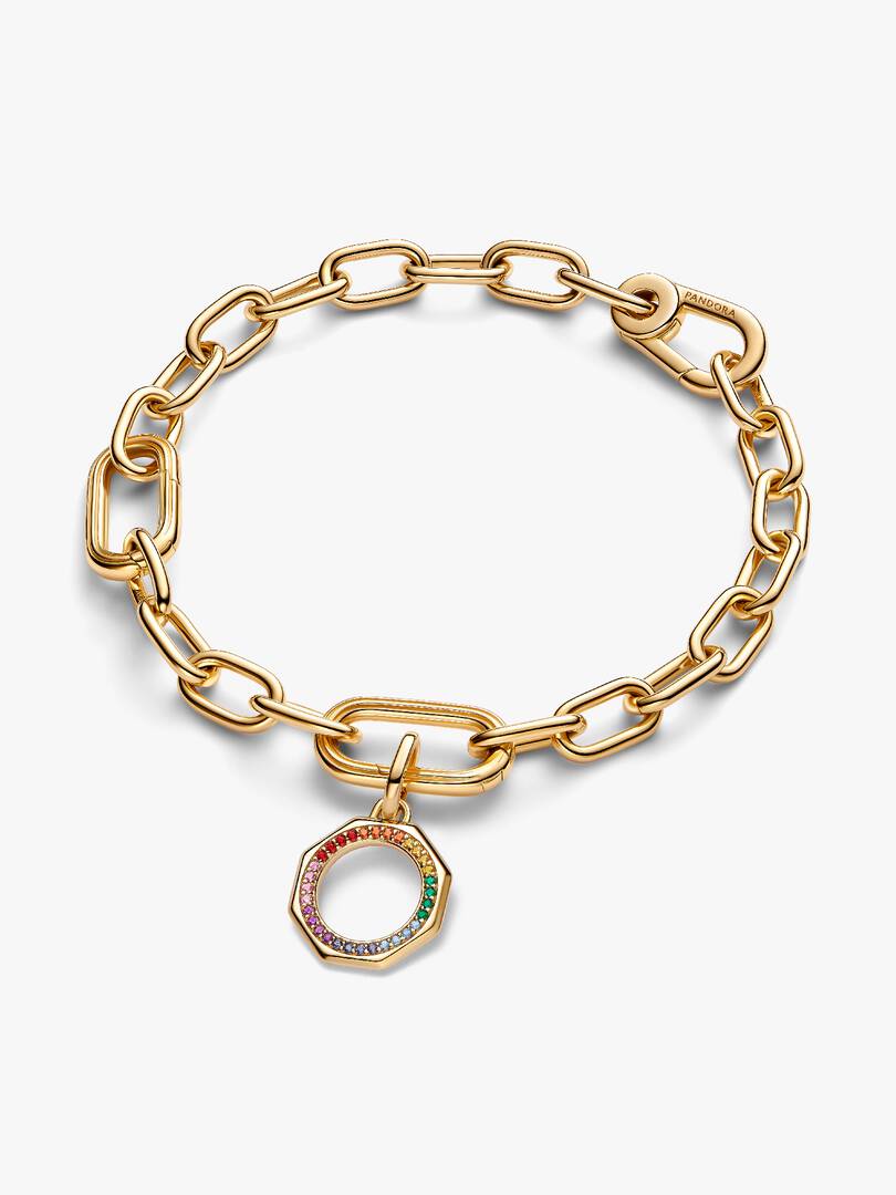 FINAL SALE - Pandora ME Rainbow Medallion Charm 14k gold plating