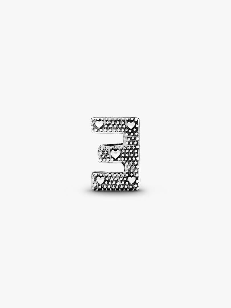 Letter E Alphabet Charm Sterling silver