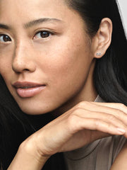Sparkling Infinity Stud Earrings Sterling silver