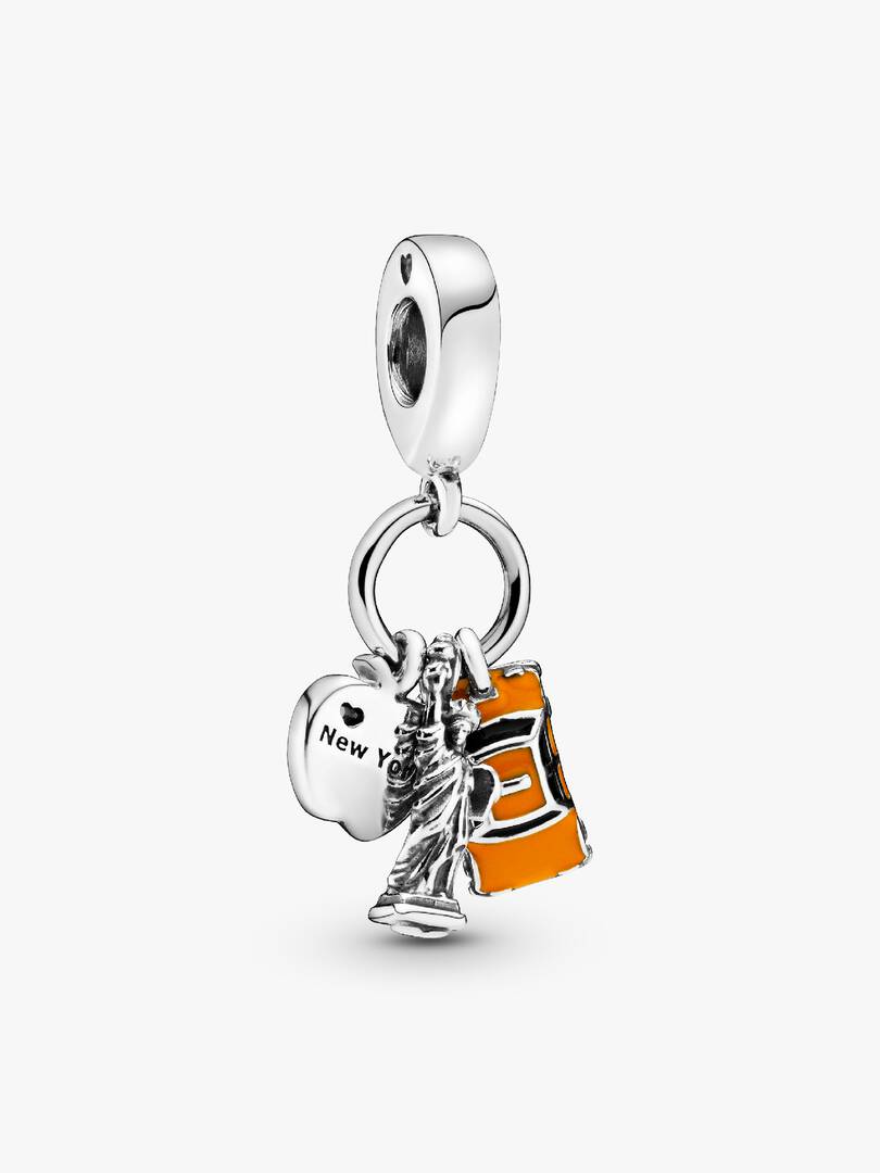 Symbols of New York City Dangle Charm Sterling silver