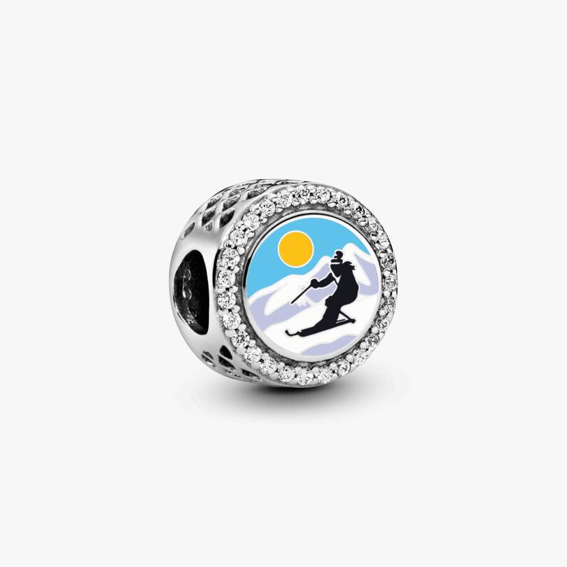 Skier Charm