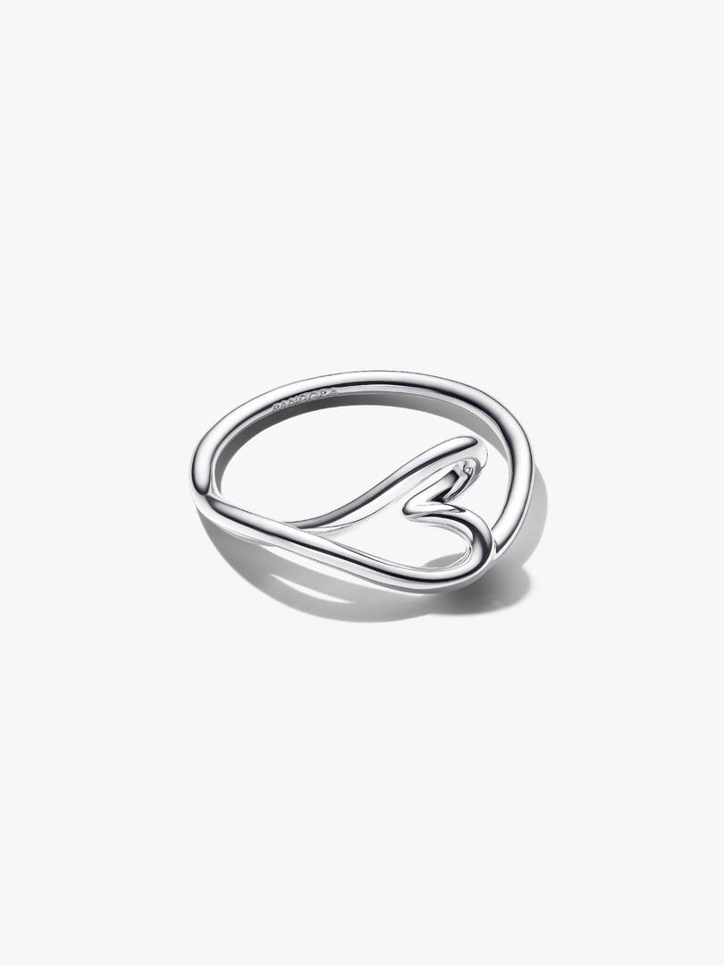 Organically Shaped Heart Small Ring Sterling silver