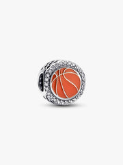 Engravable Basketball Charm Sterling silver