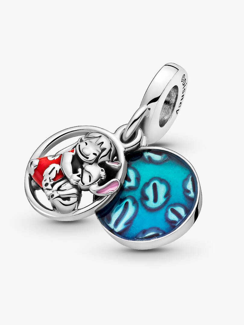 Disney Lilo & Stitch Family Dangle Charm Sterling silver