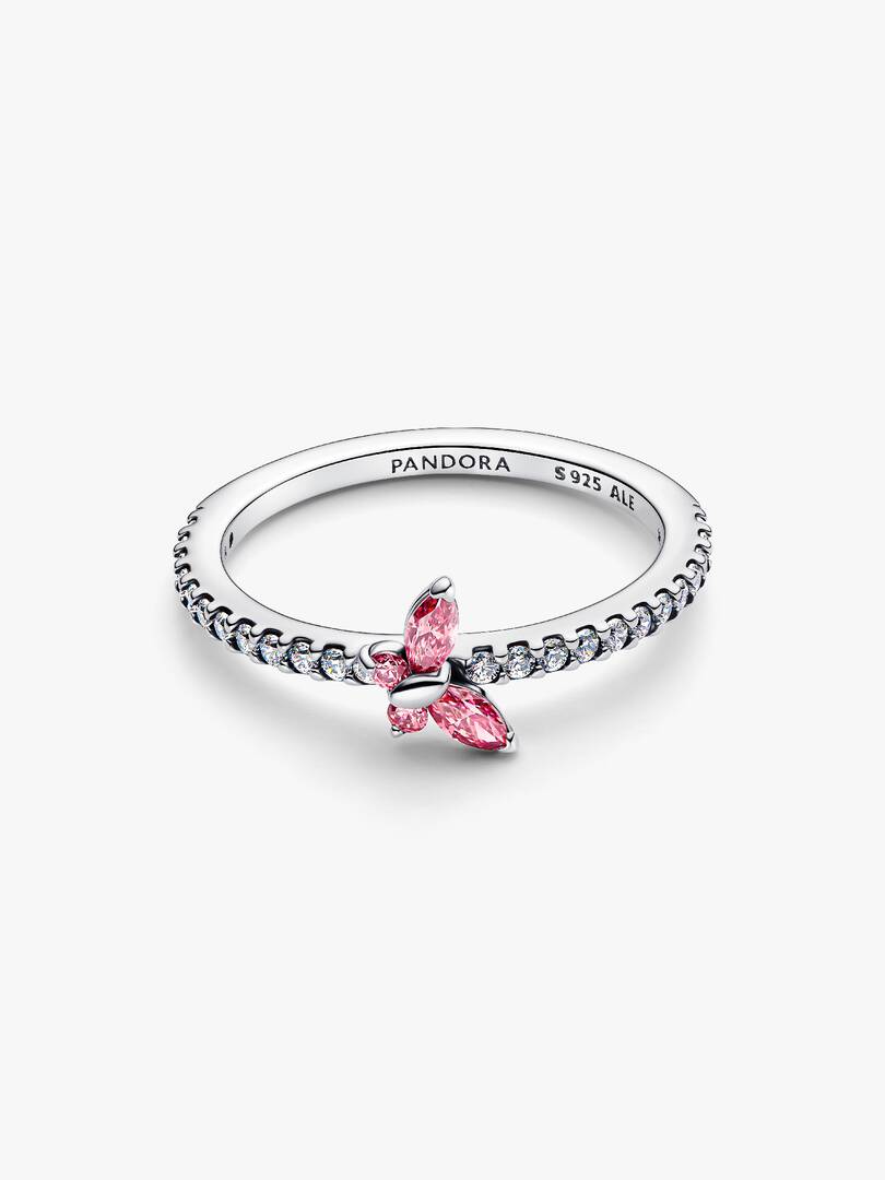 Sparkling Butterfly Ring Sterling silver