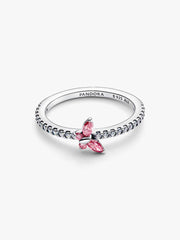 Sparkling Butterfly Ring Sterling silver