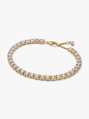 Sparkling Bold Tennis Bracelet 14k gold plating