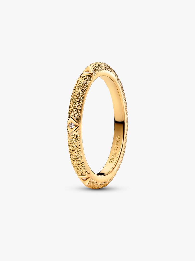 Pandora ME Texture & Stones Ring 14k gold plating