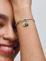 Avocado Double Dangle Charm Sterling silver, 14k gold plating