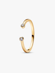 Pandora Era Bezel Lab-Grown Diamond Open Ring 0.07 ct TW, 14k gold