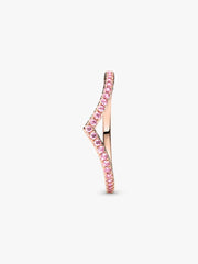 Pandora Timeless Wish Sparkling Pink Ring 14k rose gold plating