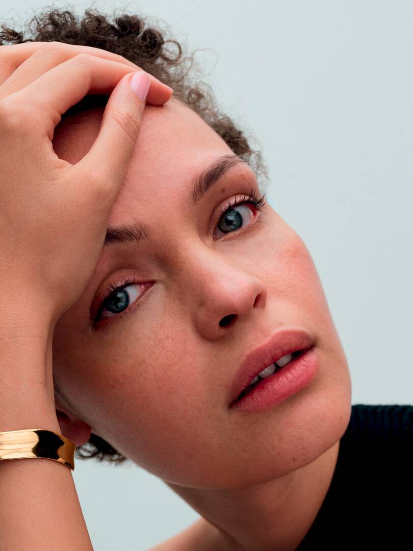 Organically Shaped Broad Open Bangle 14k gold plating