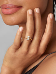 FINAL SALE - Pandora Infinite 14k Gold Double Lab-grown Diamond Ring 0.50 ct TW, 14k gold