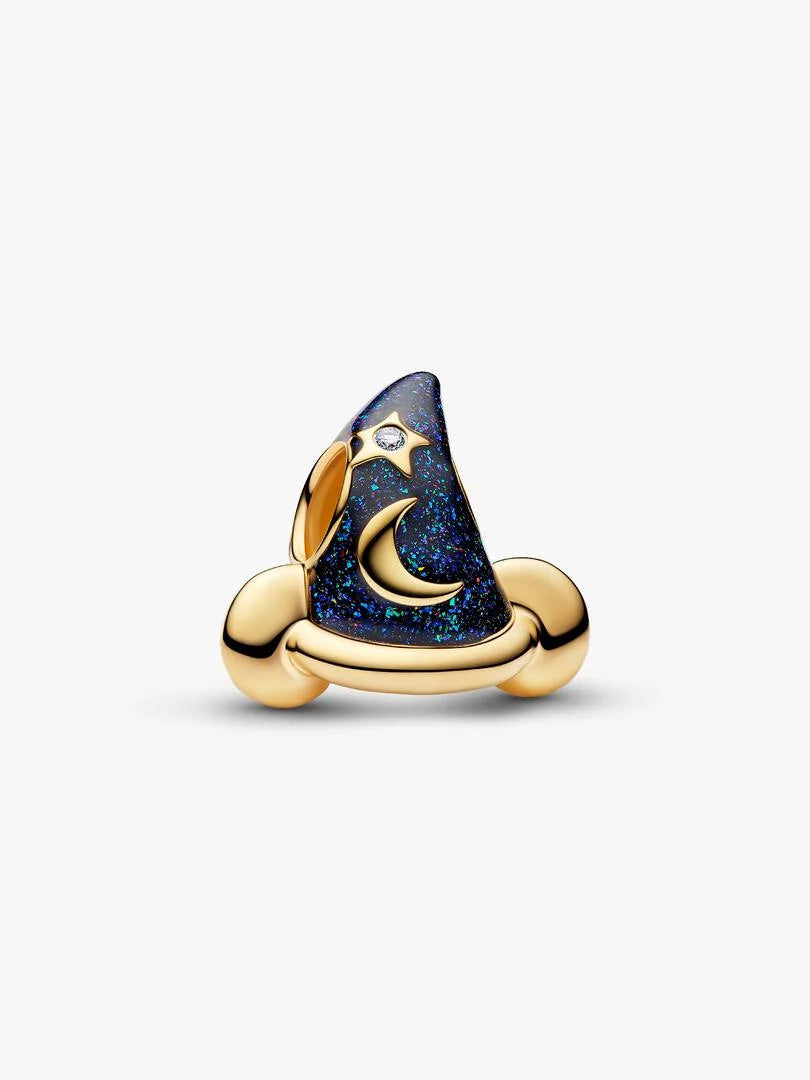 Disney Mickey Mouse Sorcerer's Hat Charm 0.007 ct TW, 14k gold plating