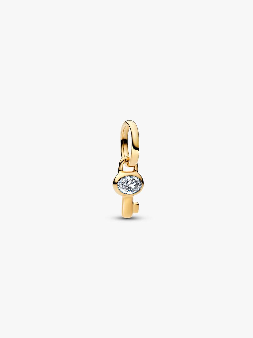 Key Mini Dangle Charm 14k gold plating