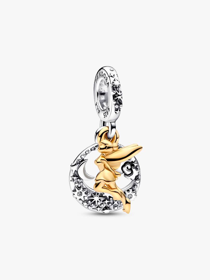 Disney Tinker Bell Celestial Night Dangle Charm Sterling silver, 14k gold plating