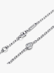 FINAL SALE - Pandora Infinite Sterling Silver Lab-grown Diamond Chain Bracelet 0.15 ct TW, Sterling silver