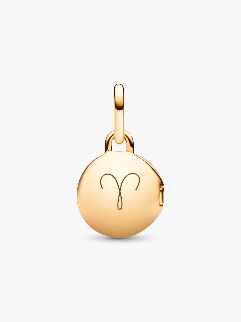 Openable & Engravable Love Locket Dangle Charm 14k gold plating