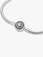 Pandora Moments Halo Snake Chain Bracelet Sterling silver