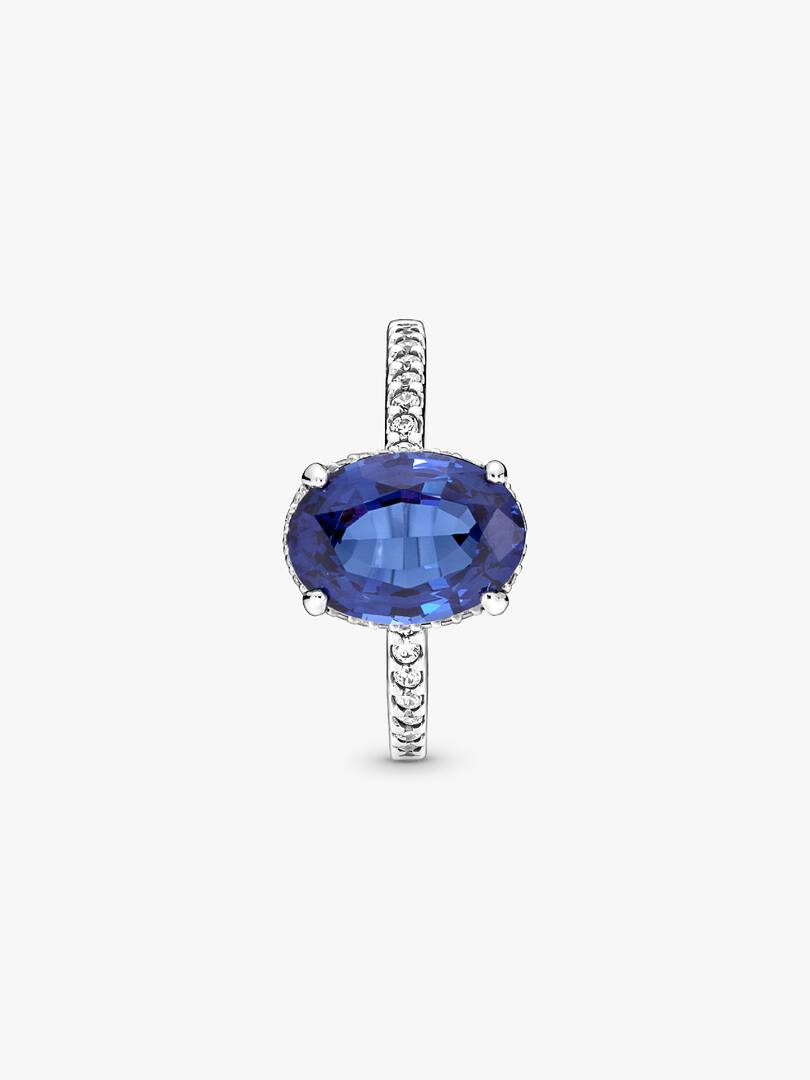 FINAL SALE - Sparkling Statement Halo Ring Sterling silver