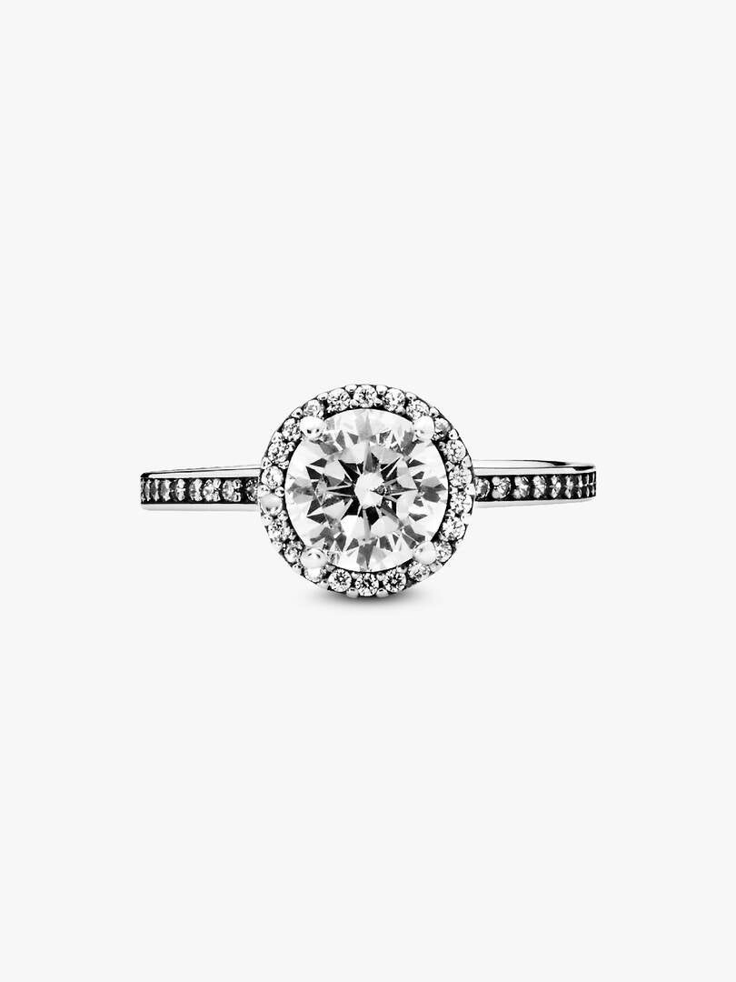Round Sparkle Ring Sterling silver