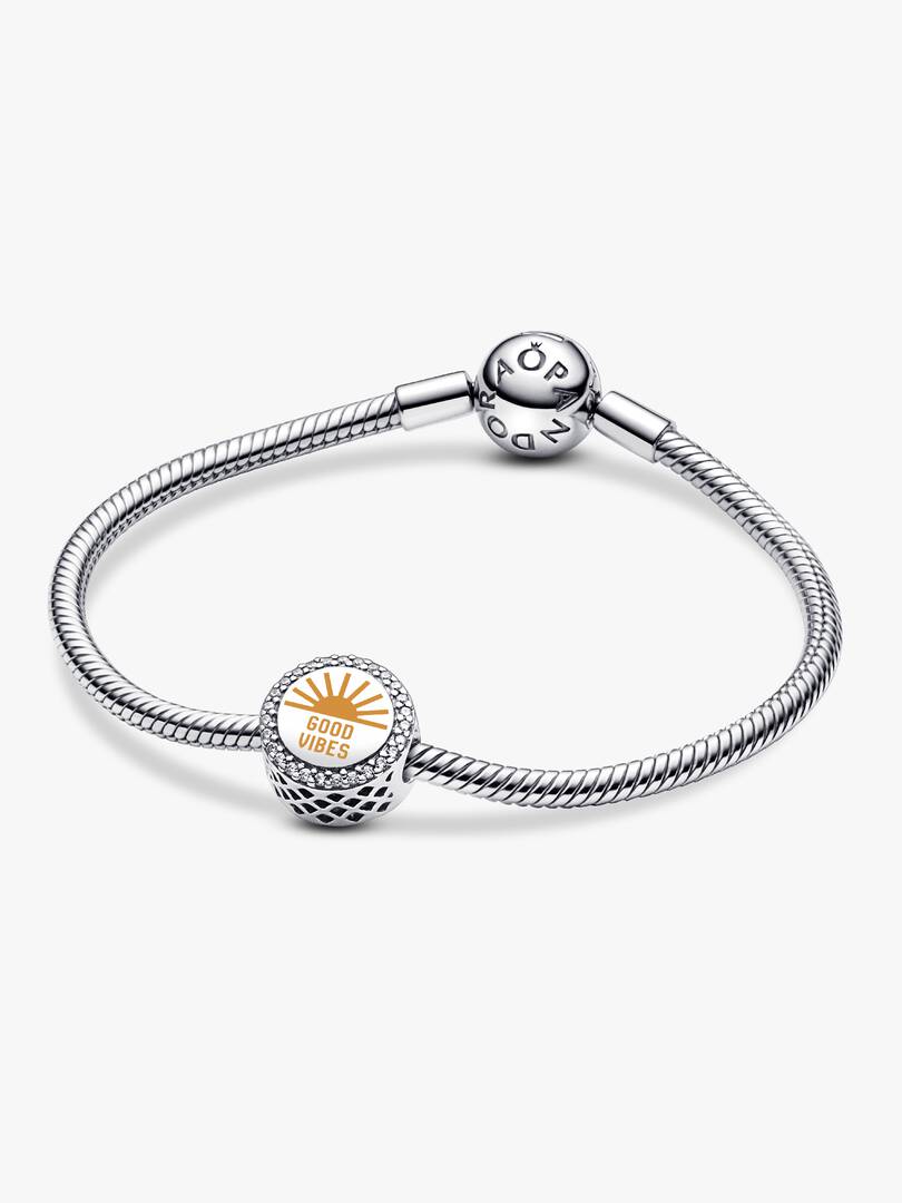 Good Vibes Charm Sterling silver
