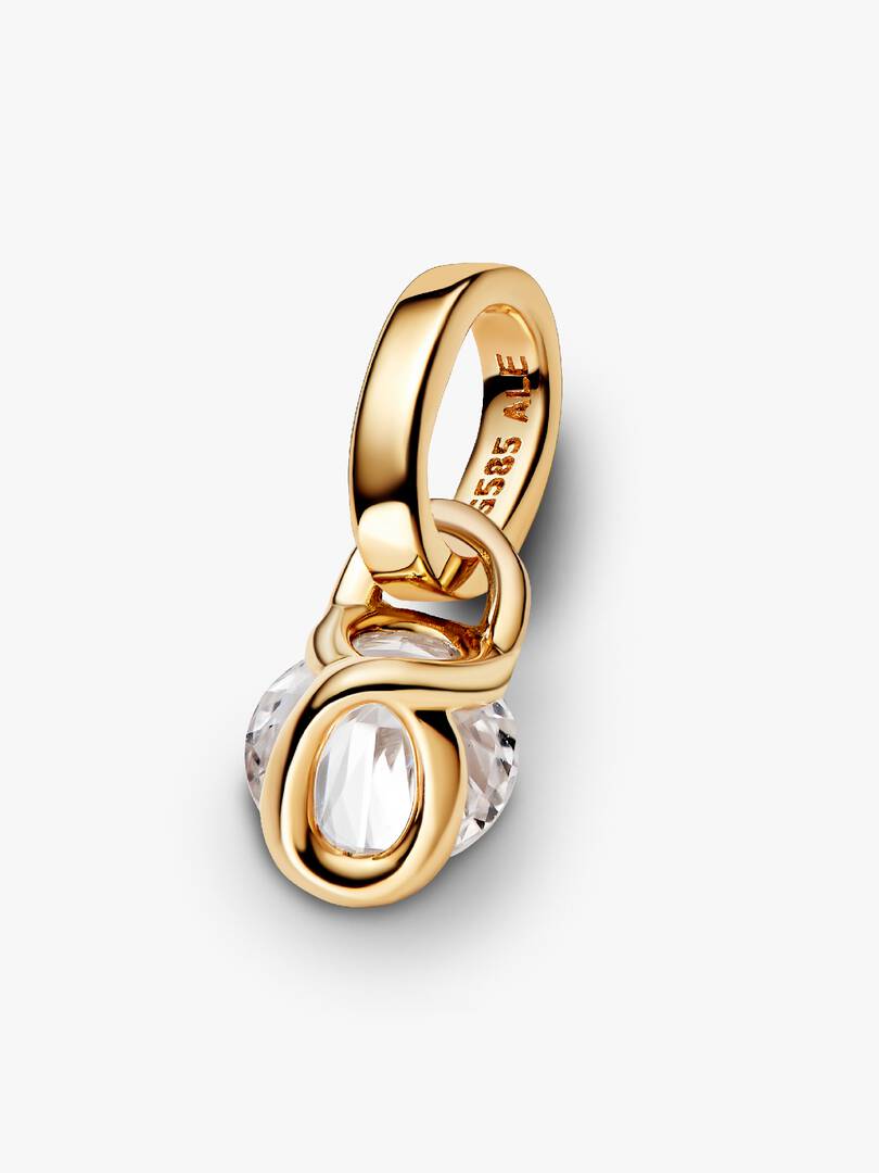 FINAL SALE - Pandora Talisman 14k Gold Lab-grown Diamond Infinity Pendant 0.25 ct TW, 14k gold