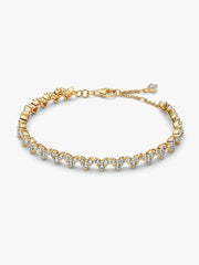 Triple Stone Heart Bracelet 14k gold plating