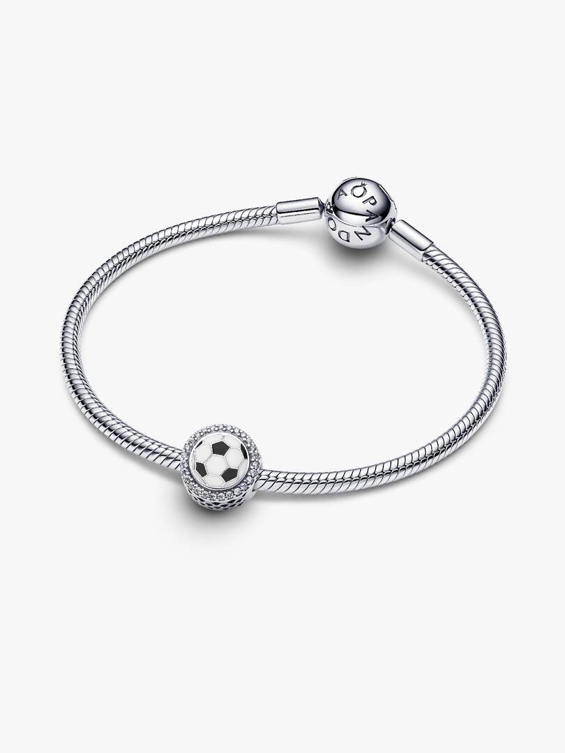Engravable Soccer Charm Sterling silver
