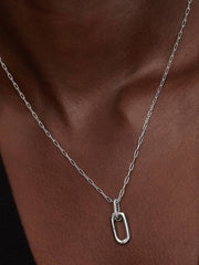 Openable Link Pendant Necklace Sterling silver