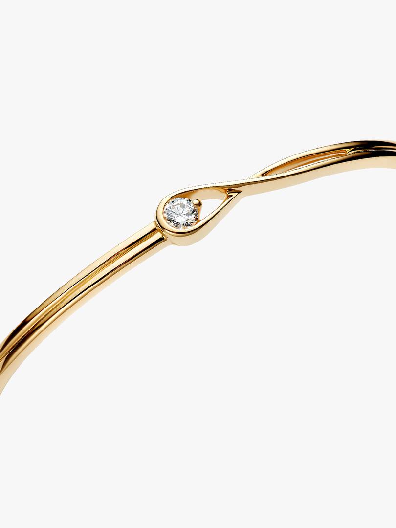 Pandora Infinite 14k Gold Lab-grown Diamond Bangle 0.25 ct TW, 14k gold