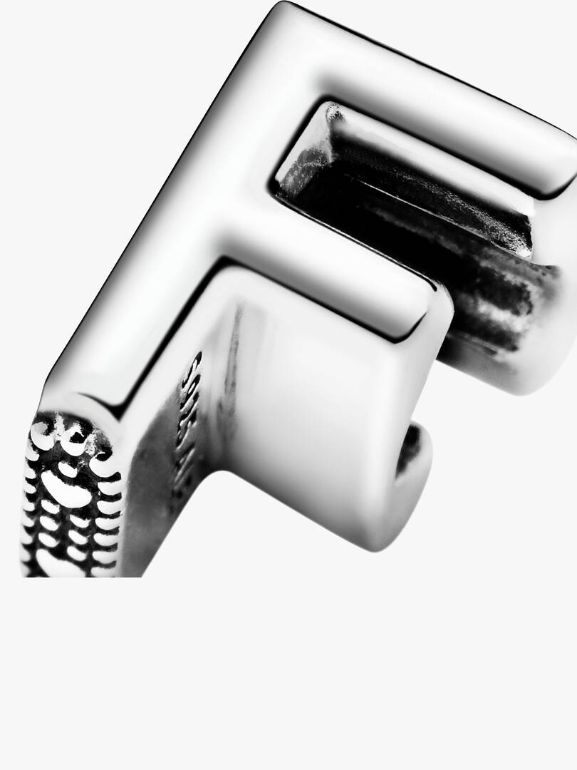 Letter F Alphabet Charm Sterling silver